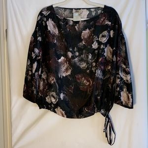 Fuzzi floral blouse Euro size 40 M/L